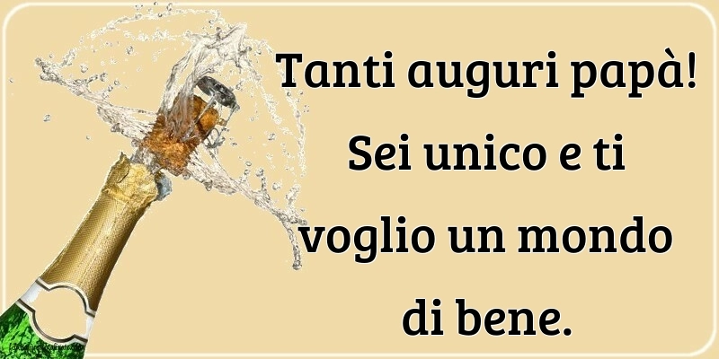 Immagini di Buon Compleanno Papà: Champagne