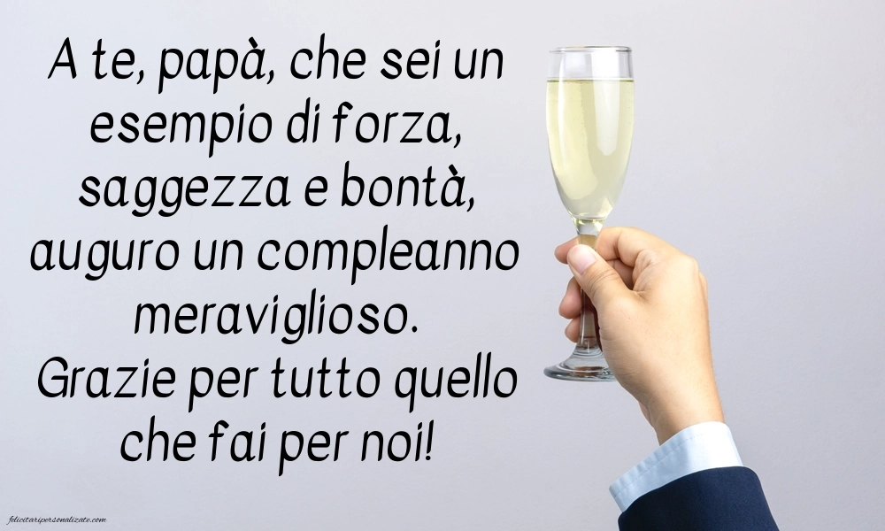Le Più Belle Immagini di Buon Compleanno per tuo Papà: Champagne