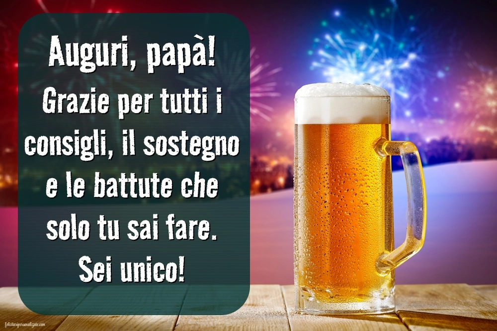 Immagini di Buon Compleanno Papà: Champagne