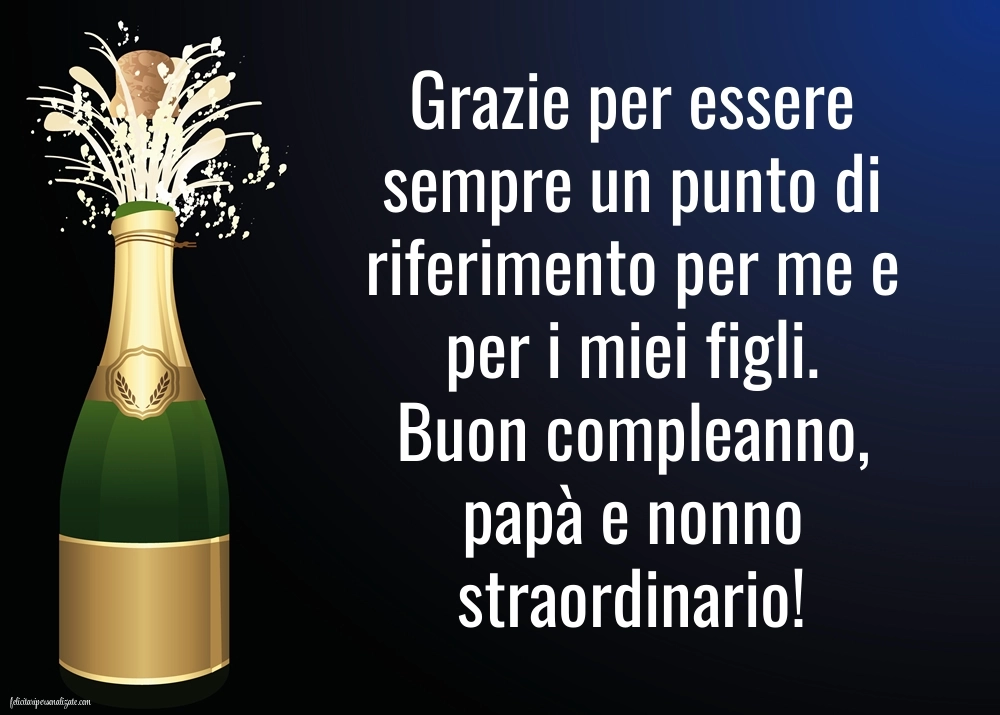 Le Più Belle Immagini di Buon Compleanno per Papà e Nonno: Champagne
