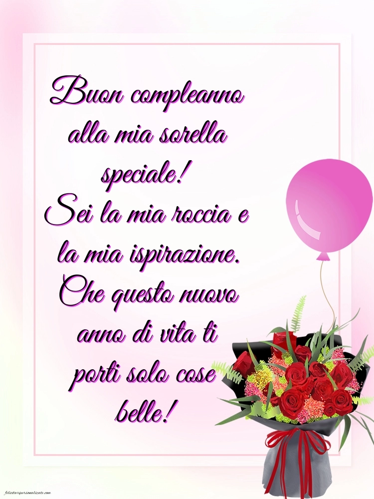 Immagini di Buon Compleanno Sorella: Fiori
