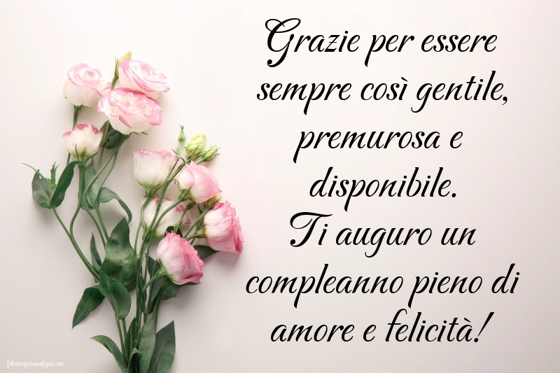 Immagini di Buon Compleanno Suocera: Fiori