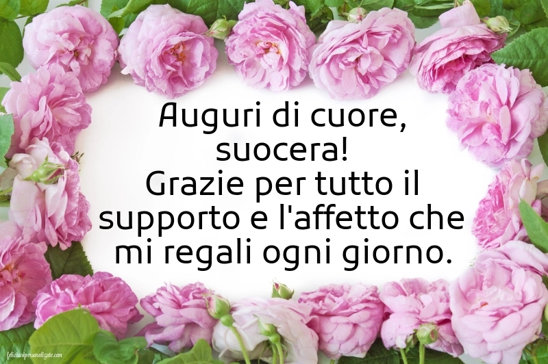 Cartoline di Buon Compleanno per Suocera: Fiori