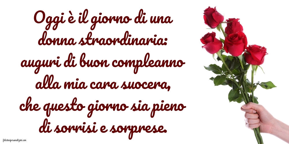 Immagini di Buon Compleanno Suocera: Fiori