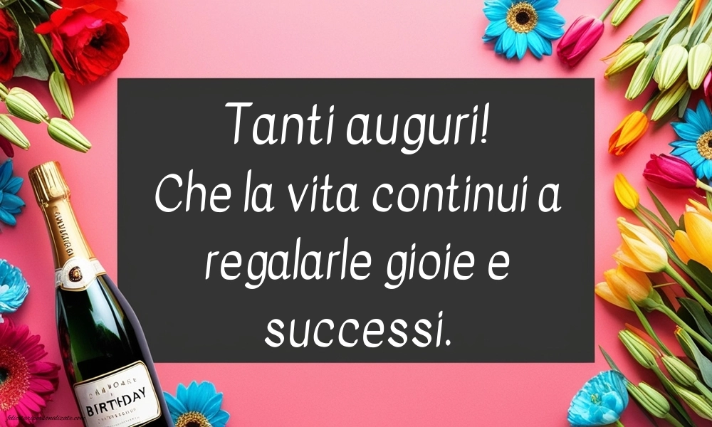 Immagini di Buon Compleanno per Suocero: Champagne