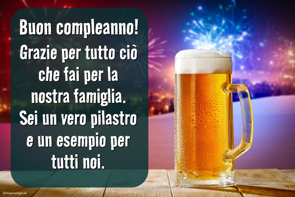 Immagini di Buon Compleanno per Suocero: Champagne