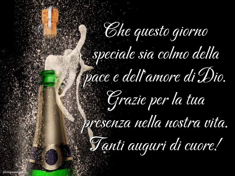 Cartoline di Buon Compleanno per Suocero: Champagne