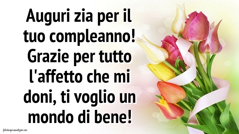 Immagini di Buon Compleanno Zia: Fiori