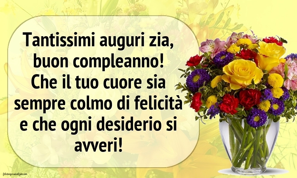 Immagini di Buon Compleanno Zia: Fiori