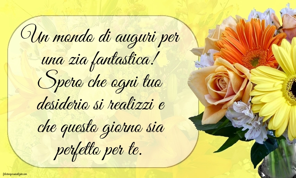 Immagini di Buon Compleanno Zia: Fiori