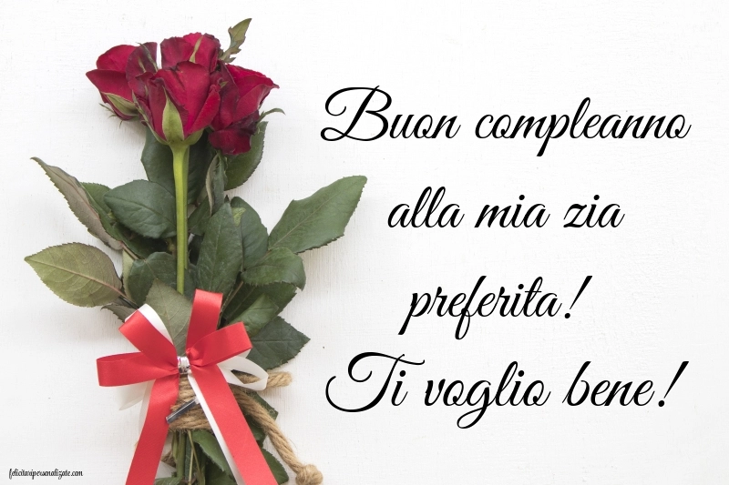 Le Più Belle Immagini di Buon Compleanno per tua Zia: Rose