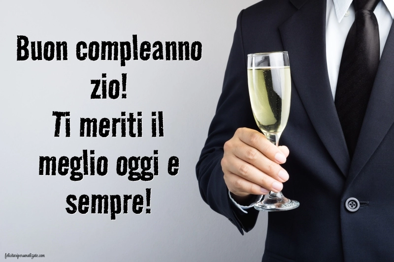 Immagini di Buon Compleanno Zio: Champagne