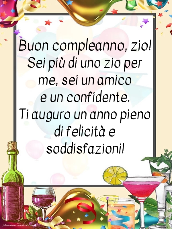 Le Più Belle Immagini di Buon Compleanno per tuo Zio: Coriandoli