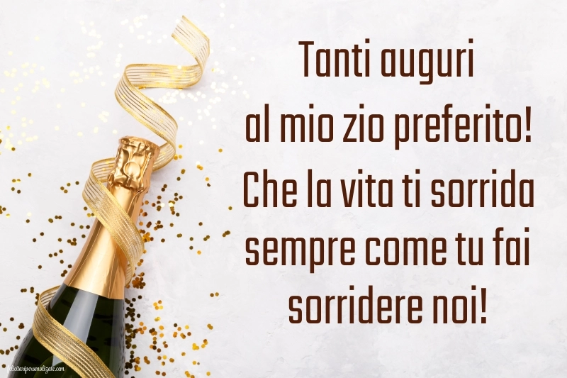 Immagini di Buon Compleanno Zio: Champagne