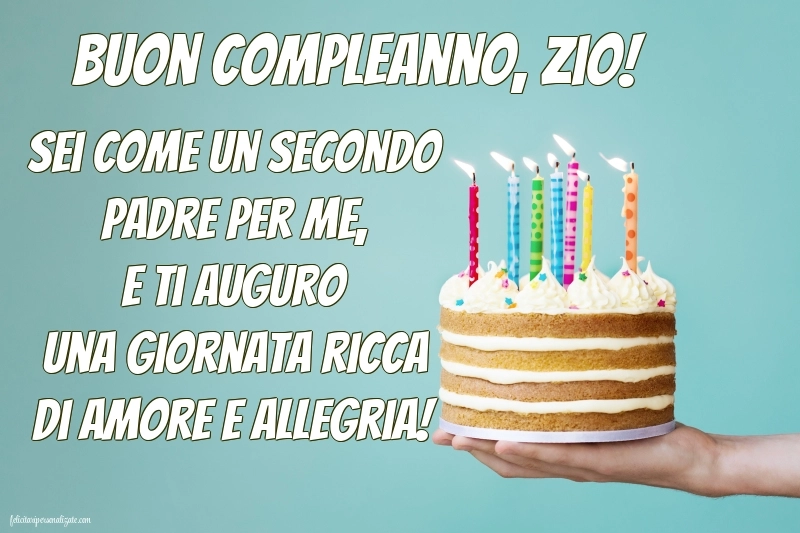 Immagini di Buon Compleanno Zio: Torta