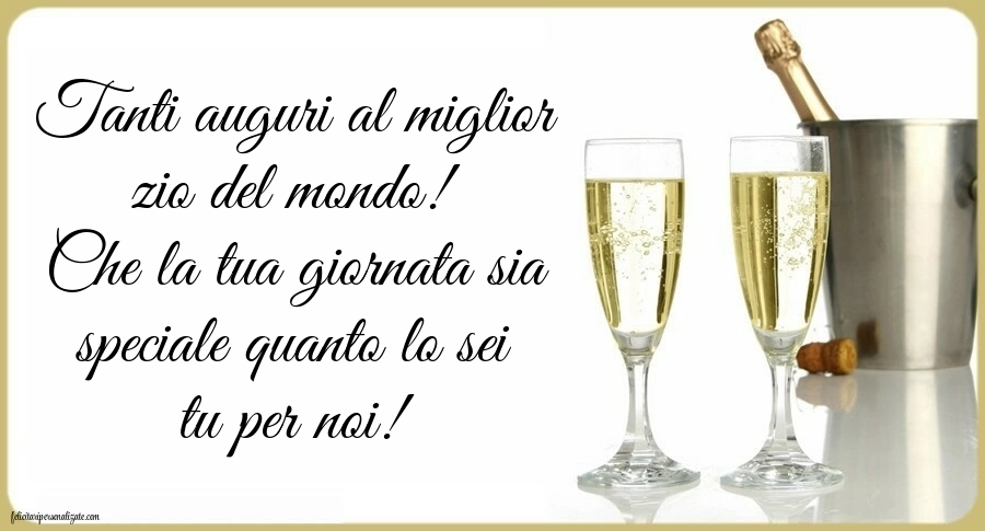 Immagini di Buon Compleanno Zio: Champagne