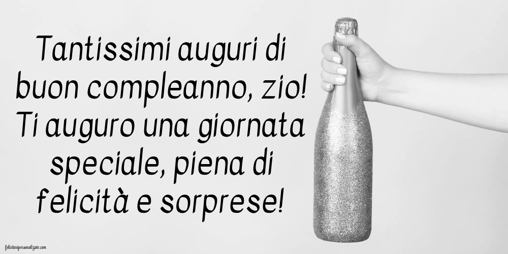 Le Più Belle Immagini di Buon Compleanno per tuo Zio: Champagne