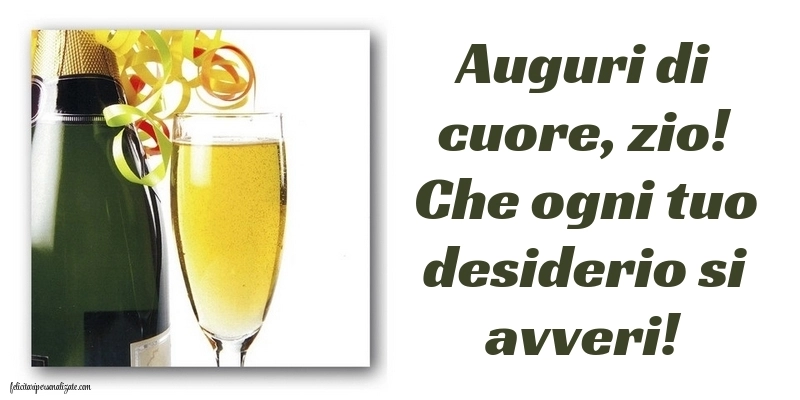 Immagini di Buon Compleanno Zio: Champagne