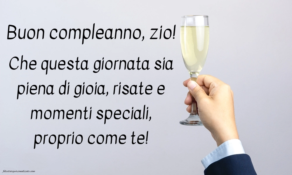 Immagini di Buon Compleanno Zio: Champagne