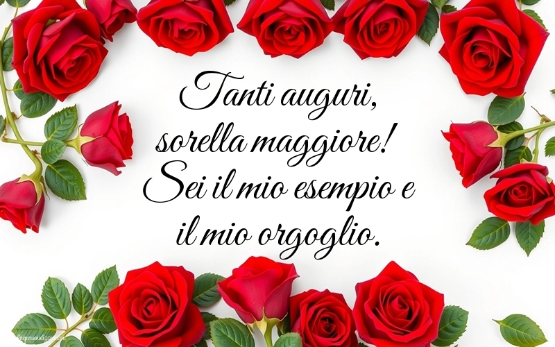 Immagini di Buon Compleanno Sorella Maggiore: Rose