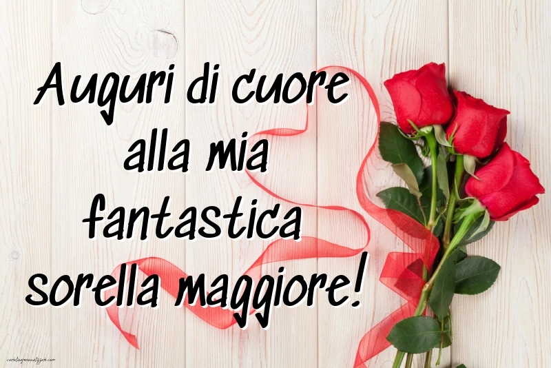 Immagini di Buon Compleanno Sorella Maggiore: Rose