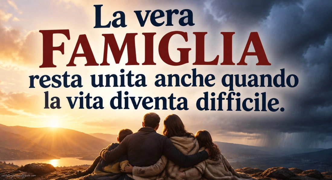 Immagini con frasi sulla famiglia: 
