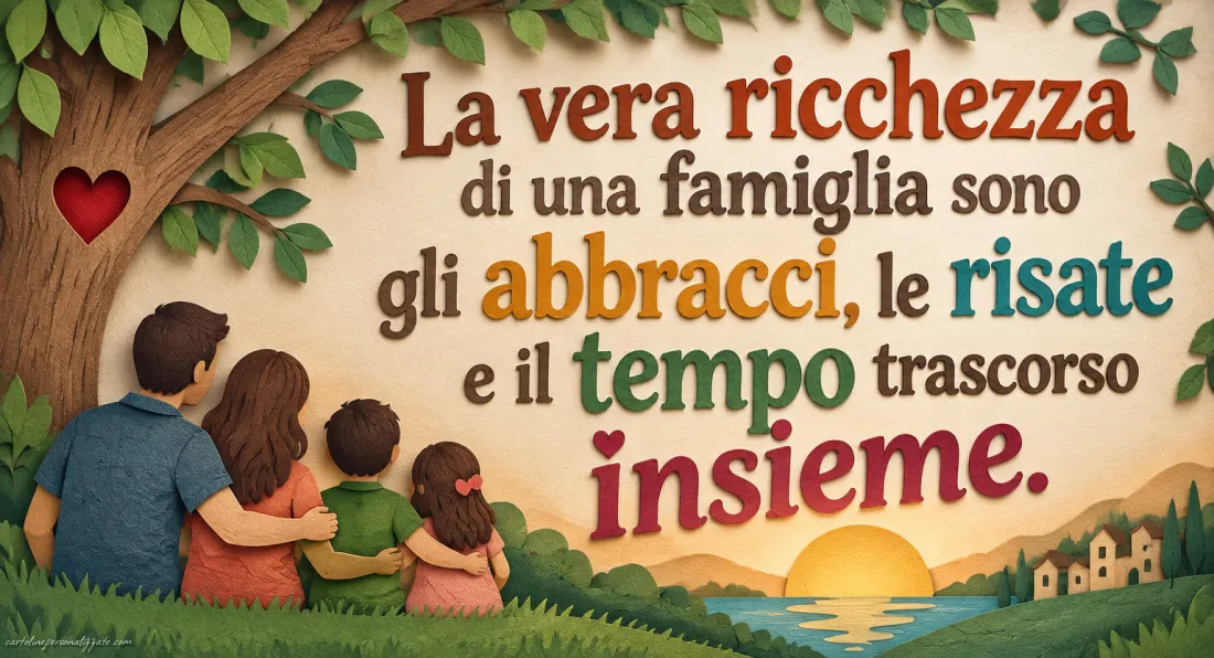 Immagini con frasi sulla famiglia: 