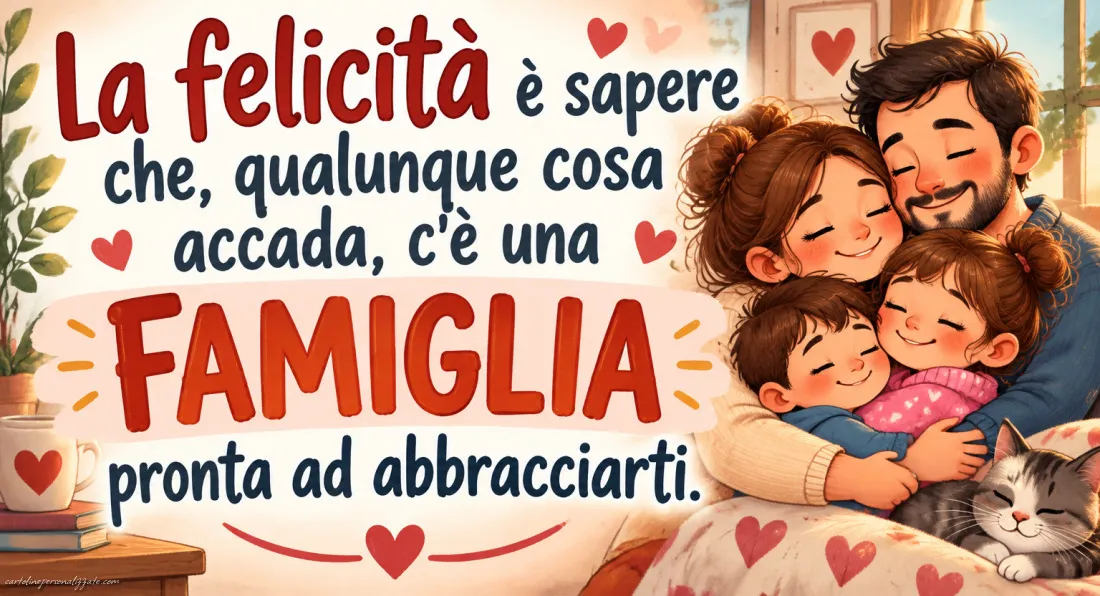 Immagini con frasi sulla famiglia: 