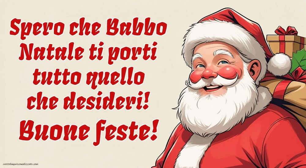 Immagini per Auguri di Natale 2025: Babbo Natale