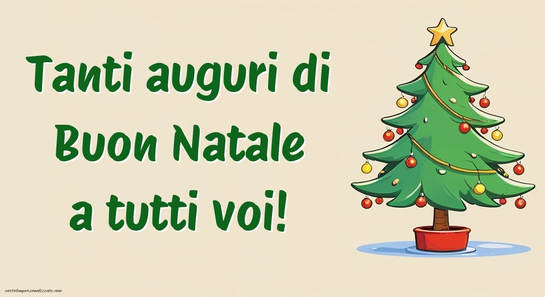 Immagini per Auguri di Natale 2025: Albero di Natale
