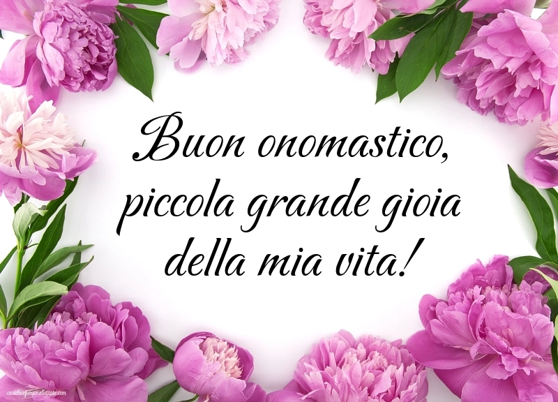 Immagini Auguri di Buon Onomastico Figlia: Fiori