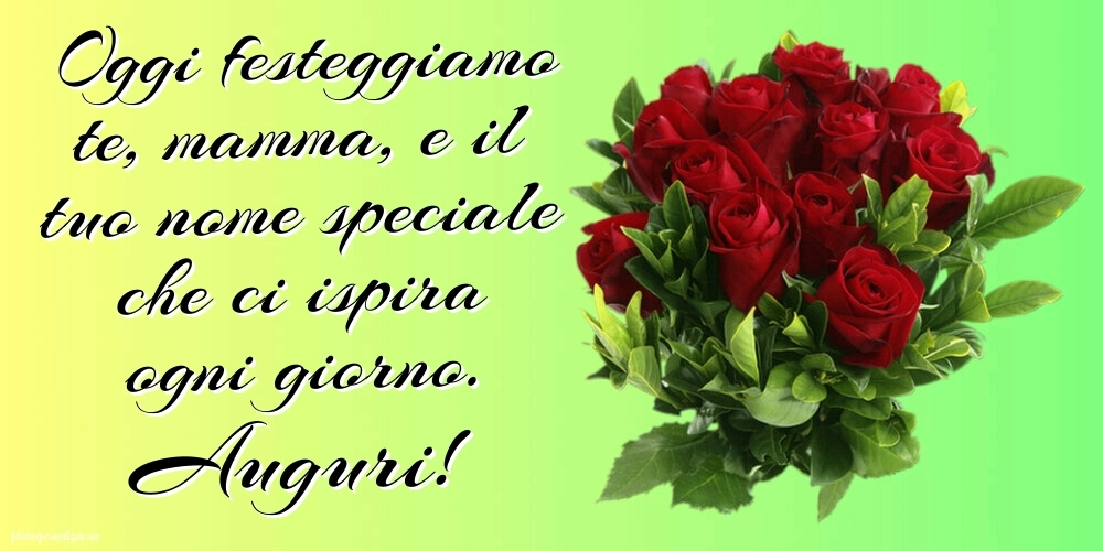 Immagini Auguri di Buon Onomastico Mamma: Fiori