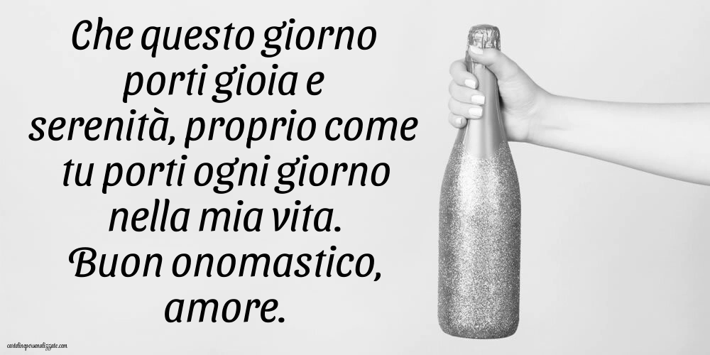 Immagini Auguri di Buon Onomastico Marito: Champagne