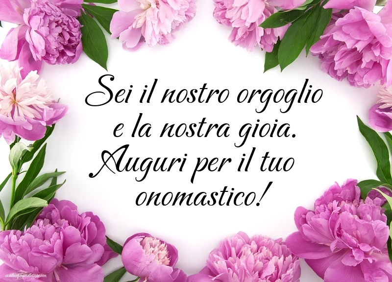Immagini Auguri di Buon Onomastico Nipote femmina: Fiori