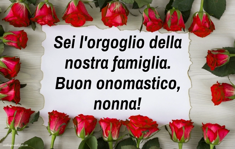 Immagini Auguri di Buon Onomastico Nonna: Fiori