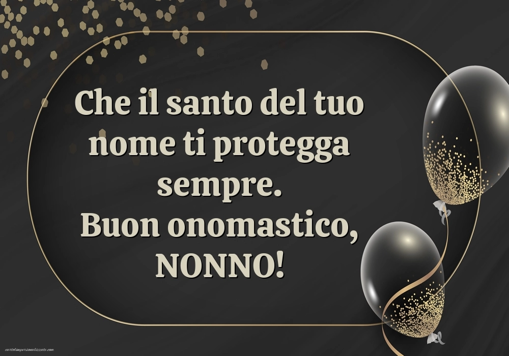 Immagini Auguri di Buon Onomastico Nonno: Palloncini