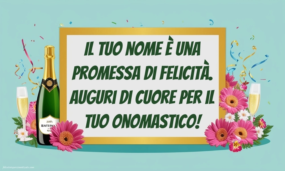 Immagini di Auguri di Buon Onomastico: Champagne