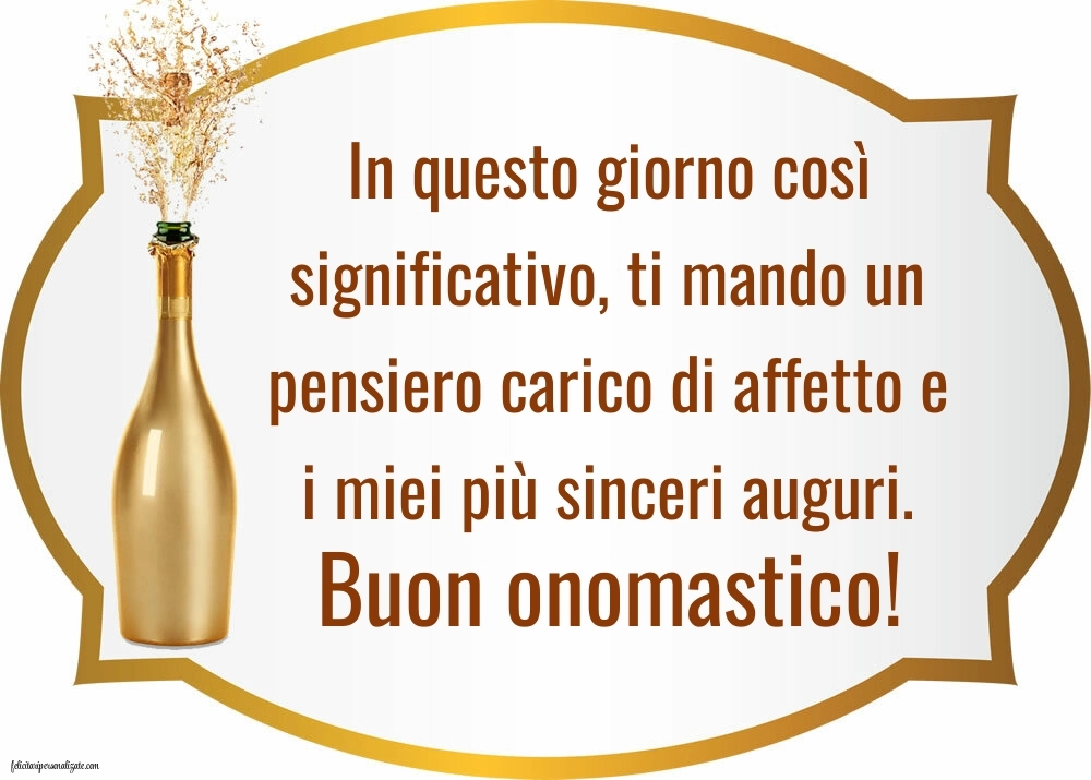 Immagini di Auguri di Buon Onomastico: Champagne