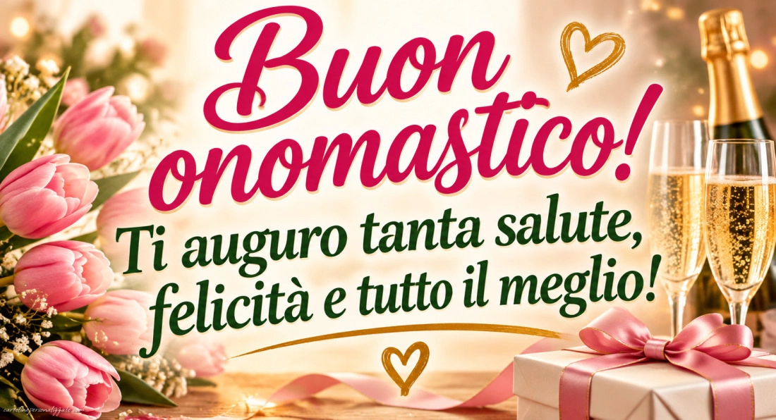 Immagini con frasi di buon onomastico: 