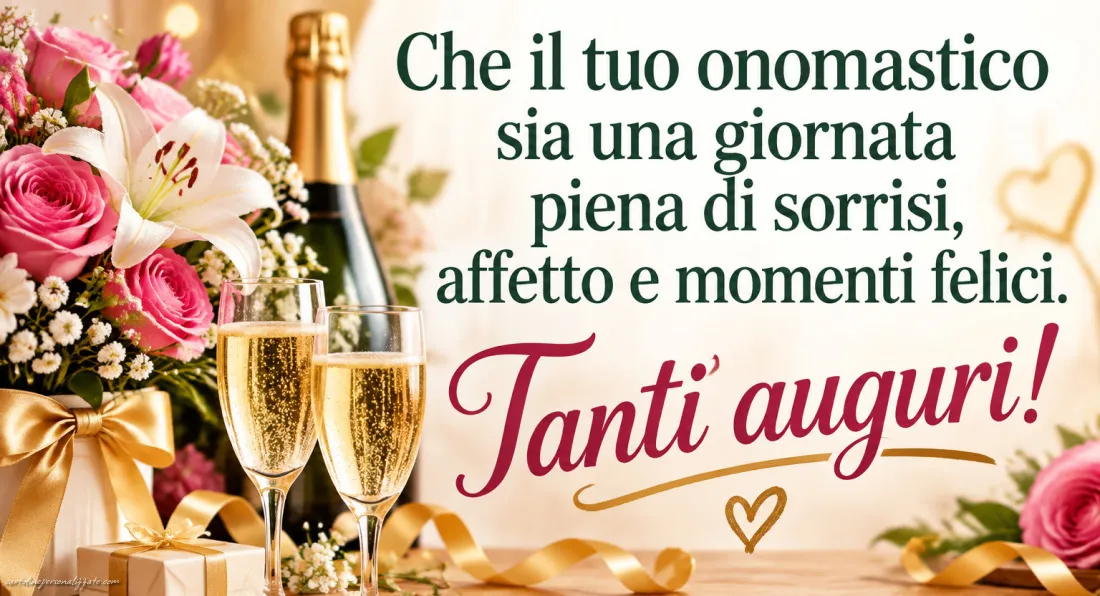 Immagini con frasi di buon onomastico: 