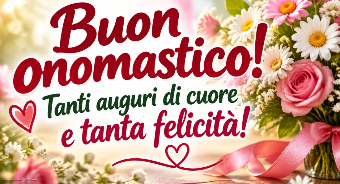 Immagini con frasi di buon onomastico: 