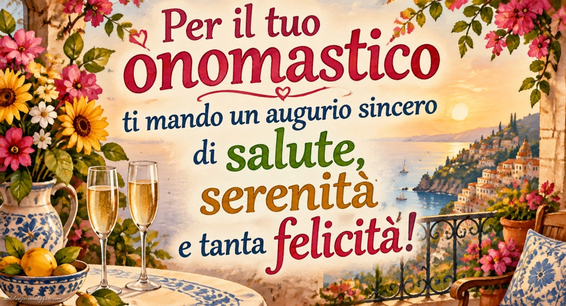 Immagini con frasi di buon onomastico: 