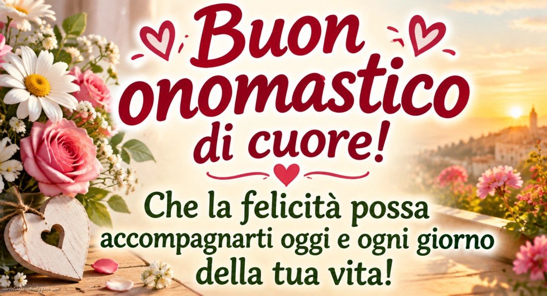 Immagini con frasi di buon onomastico: 