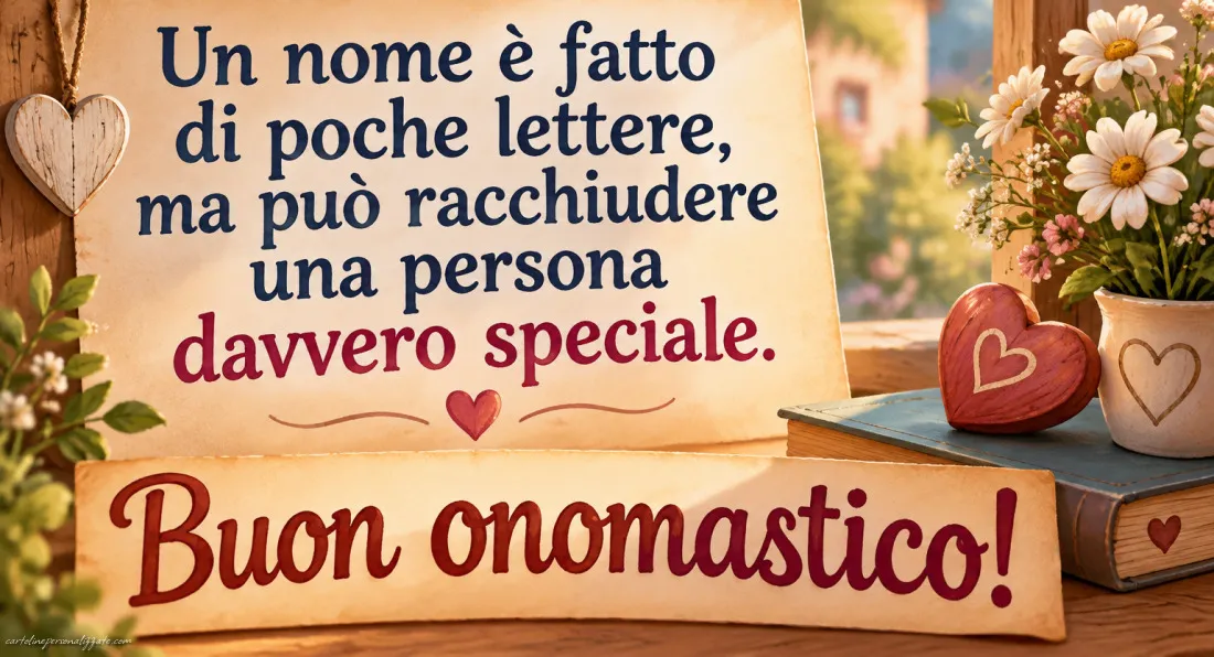 Immagini con frasi di buon onomastico: 