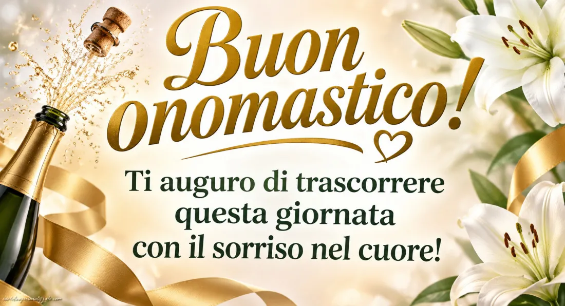 Immagini con frasi di buon onomastico: 