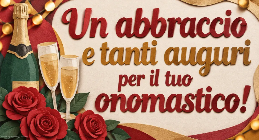 Immagini con frasi di buon onomastico: 