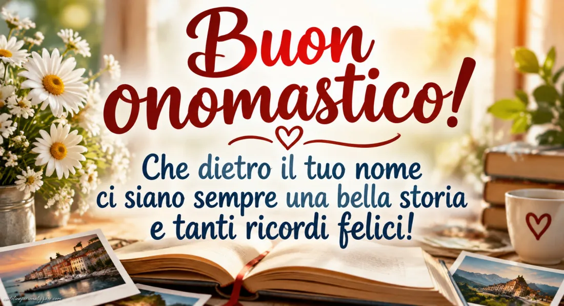 Immagini con frasi di buon onomastico: 
