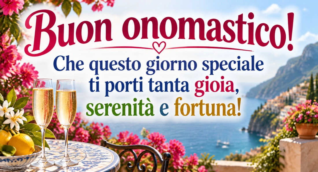 Immagini con frasi di buon onomastico: 