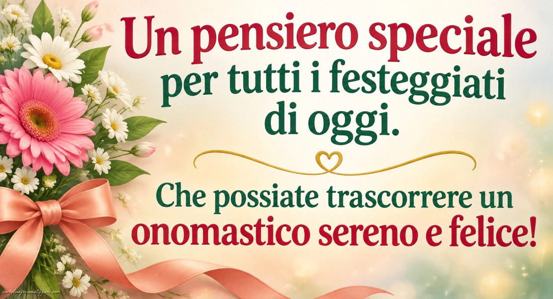 Immagini con frasi di buon onomastico: 