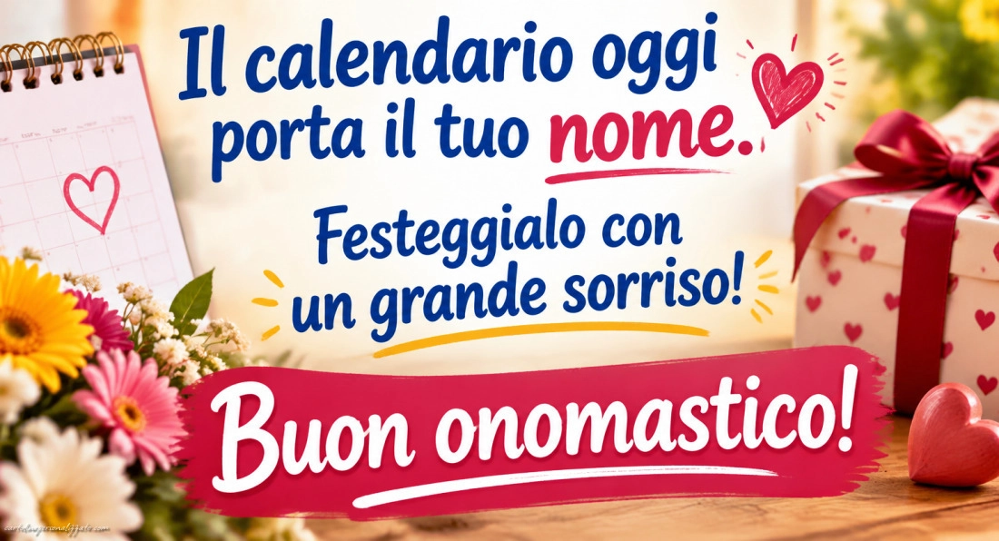 Immagini con frasi di buon onomastico: 